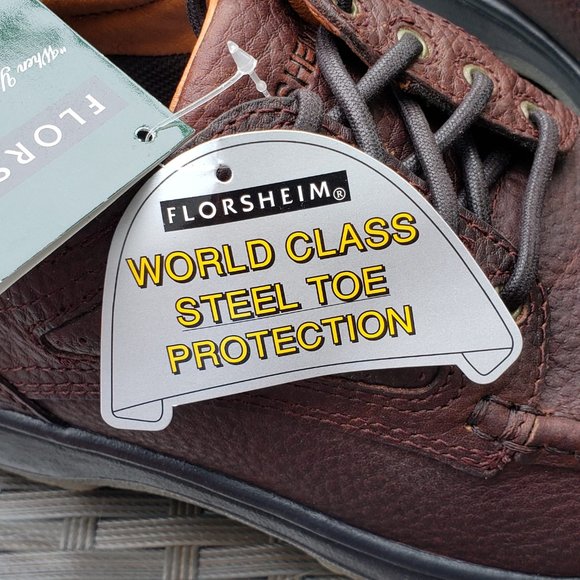 BRAND NEW: MENS FLORSHEIMWORK EUROCASUAL OXFORD W/ STEEL TOE - SIZE 9.5M - Picture 2 of 8